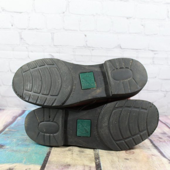 DD TUFF Brown Leather Ankle Lace-up Steel Toe Work Boots Size 9 - Picture 9 of 9